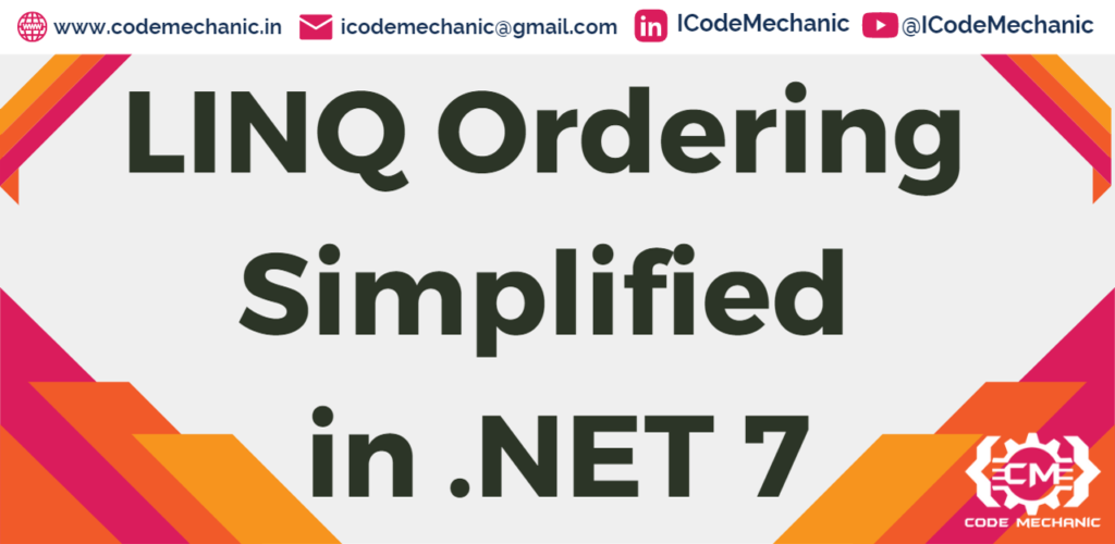 LINQ Ordering Simplified in .NET 7