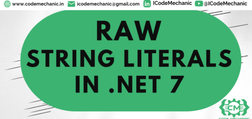 Raw string literals are a new feature in C# 11 .NET 7